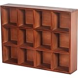 【Fonction】Cette vitrine murale en bois permet d'exposer de petits objets miniatures décoratifs, optimisant ainsi l'espace mural tout en offrant une présentation attrayante.