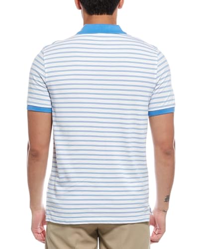 Brooks Brothers Mens Slim Fit Mesh Pique Contrast Collar Striped Polo Shirt,3