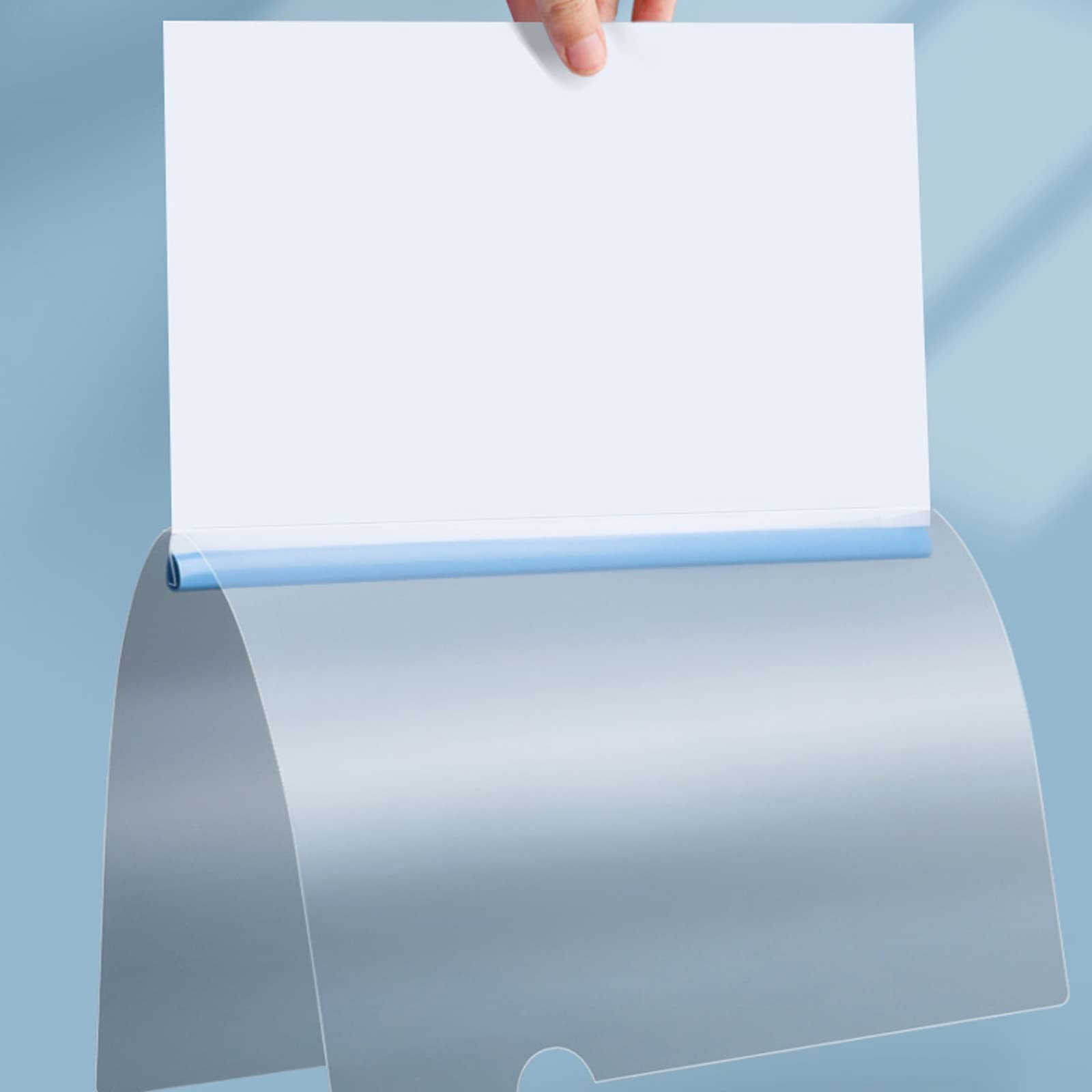 Klemmbrett 100 Stück A4-Ordner mit Zugstange, transparent, for Lebenslauf, Präsentation, Dateiordner, verdickt, gemischte Farben, Datenspeicherung, Ordner, Organizer, Bindemittel Mappe
