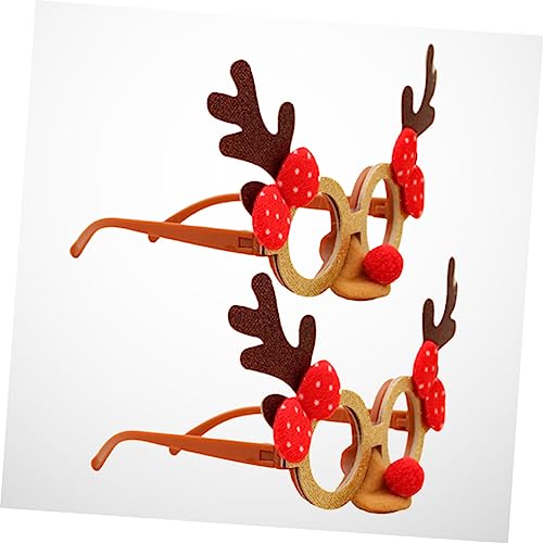 BESTOYARD 4 Peças De Óculos De Rena De Chifre Para Crianças Óculos De Veado De Natal Playset Para Cr