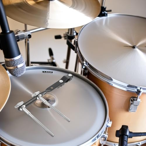 Soporte para Cowbell con Doble Barra Extendida para Batería miniatura 6
