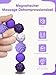 Willingood Silikon Magnetkugeln Fidget Toys, 8 Stück Magnetische Kugeln Sensorik Spielzeug, Tragbares Anti-Stress Spiel Ball, Stimming Sensory Toy für Kinder und Erwachsen (Lila)