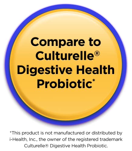 Equate Probiotic Supplement Digestive System Support - Overall Digestive Health Support - Minimizes Constipation, Diarrhea, Gas & Bloating -Delayed Release Capsules, 50 Count