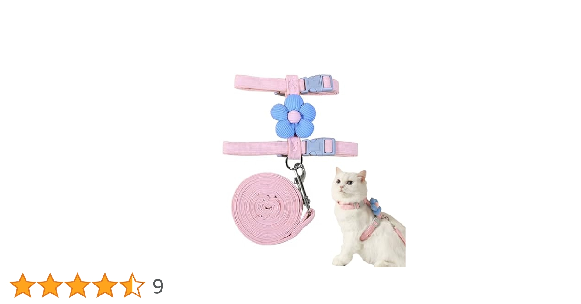 ss55、グリーンローズ柄、シュシュ型ハーネスセット、わんちゃん猫ちゃん用 Amazon | 猫 ハーネス 猫 リード リードセット 胴輪 花の形 猫具