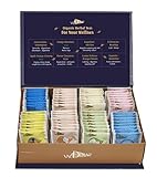 Valdena Bio Organic Herbal Tea Variety Pack, Tea Sampler Gift Set Box, 8 Flavors Assorted Tea, Total of 64 Tea Bags, Caffeine Free Tea Set with Variety of Health Benefits