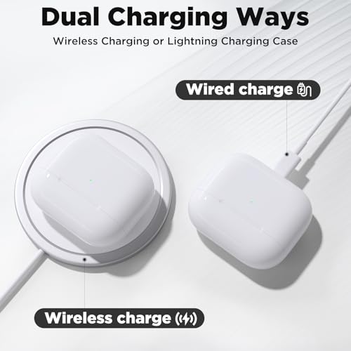 Image of Wireless Air Pod Charging Case for Airpod 3rd Generation, Airpod Case Replacement Compatible with Airpod 3, Airpod 3 Charging Cases with Lightning Port, 600mAh Battery, No Earbuds