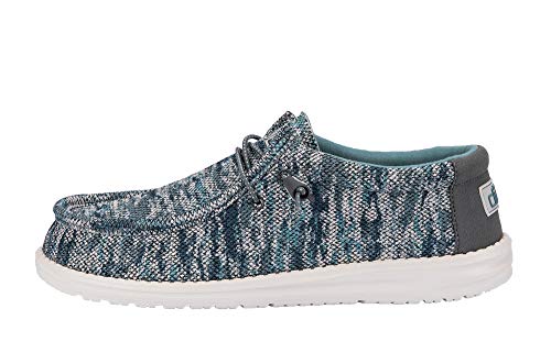 Image of HEYDUDE Men's Wally Sox Polar Camo Size 13 | Men's Shoes | Men's Lace Up Loafers | Comfortable & Light-Weight