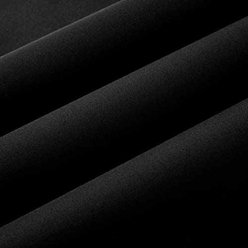 Wooqu Book Cloth, Fabric Surface and Paper Backed, Easy to Use, Strong, 17x29”, for Book Binding, Black