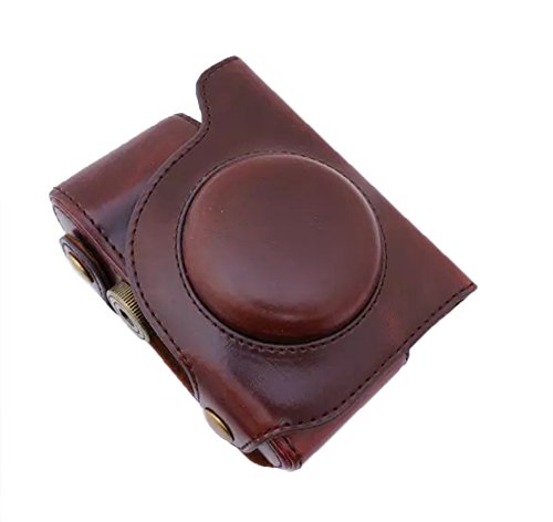 Pdxd-Share Ever Ready Protective Pu Leather Camera Case, Bag For Olympus Sh-1 Sh-2 (Coffee) #TOP1