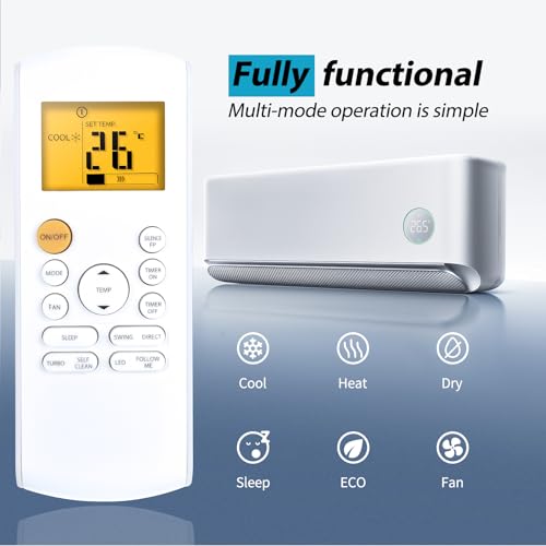 Télécommande pour climatiseur Midea pour ajuster l'air du salon - 5