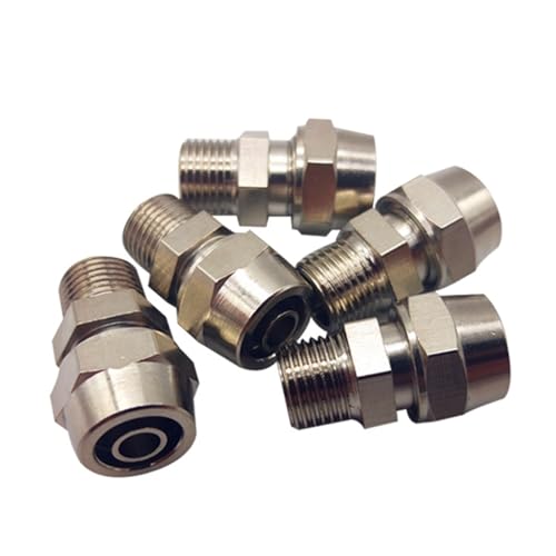 OD PC 4 6 8 10 12 Mm �N�C�b�N�R�l�N�^�[ �z�[�X�`���[�u�R�l�N�^ ��C���p�C�v�p�� �X���b�h-m5 M6 1/8 3/8 1/2�C���` 1/4�C���` 10��(PC10-01)