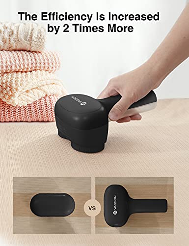 Vasson Fabric Shaver, Electric Lint Remover, Rechargeable Lint Shaver, Sweater Shavers To Remove Pilling, Large Fuzz Remover For Clothes Couch Furniture (Black) #TOP1