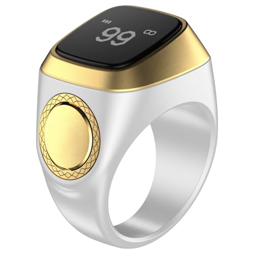 Bague Smart Tasbih Zikr connecté pour comptage d'applications et rappel de prière