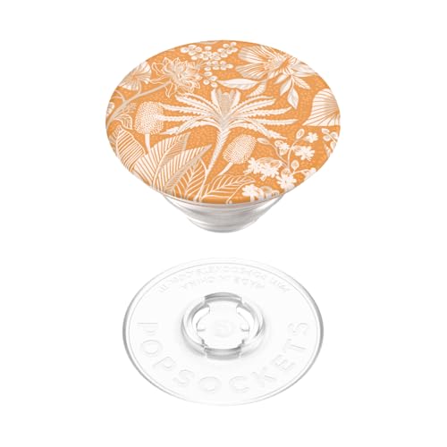 Image of ​​​​PopSockets Phone Grip with Expanding Kickstand, Adhesive Grip - Tan Lines Fresh Orange