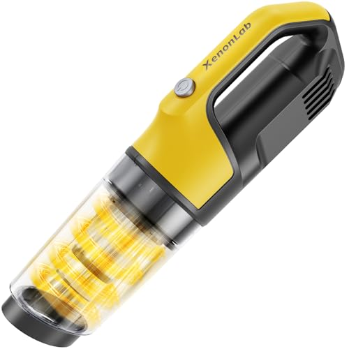 XenonLab 4-in-1 Cordless Handheld Vacuum, Portable Car Vacuum 10000Pa Powerful Suction with HEPA Filter & Large Dust Cup, Rechargeable for Car 1.1lb Ultra-Light,