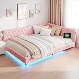 Éclairage LED et port USB : Lit banquette moderne profitez d'un éclairage moderne et pratique avec un port USB intégré à la tête. Parfait pour créer une ambiance agréable tout en rechargant vos appareils.