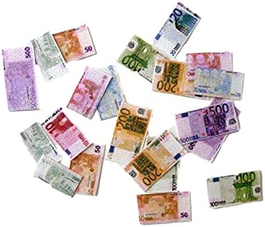 Miniaturas artesanales Nueva casa de muñecas Tienda en miniatura Accesorio de café Detalles diminutos Dinero falso Euros