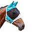 Horse Hood Suitable for Small Medium and Large Horses Multi-Size Breathable Mask Pasted to Prevent Mosquito for Horse(Blue L)