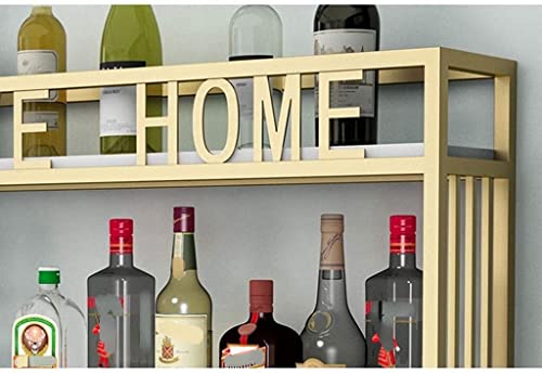 Soporte para Botellas de Vino de Pared 2 Niveles Metal miniatura 2