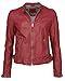 Produktbild MUSTANG Damen Lederjacke Mit Eleganten Ziernähten Chica L rot
