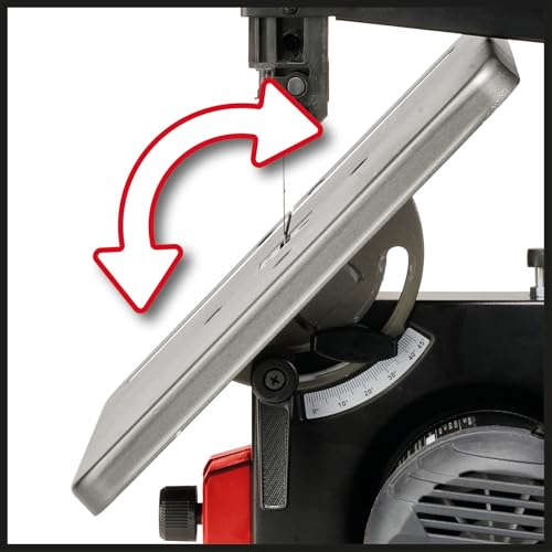 Einhell Electric Bandsaw - 200mm Bench Saw with 45° Tiltable Metal Work Table for Mitre Cuts, Parallel Stop, Dust Extraction - TC-SB 200/1 Portable Band Saw for Woodworking, Crafting and DIY 7 Einhell Electric Bandsaw - 200mm Bench Saw with 45° Tiltable Metal Work Table for Mitre Cuts, Parallel Stop, Dust Extraction - TC-SB 200/1 Portable Band Saw for Woodworking, Crafting and DIY - Image 7
