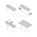 Habitdesign 0L4587A - Mesa Consola desplegable, Mesa de Cocina Extensible Apertura Tipo...