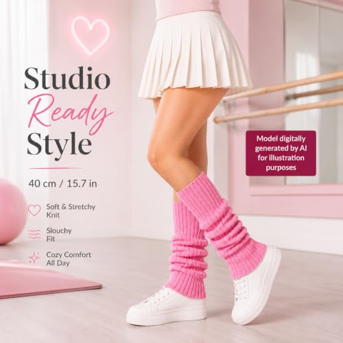 Image of 2 Pcs Leg Warmers Y2k, Leg Warmers, Y2k Accessories, Cute Kawaii Cream Legwarmers for Women Winter