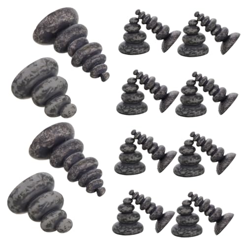 LIOOBO 20pcs Zen Garden Stone Statues Stacked Rocks for Fish Tank Landscape Decor Natural Aquarium Accessories Smallscale Rock Garden Decor