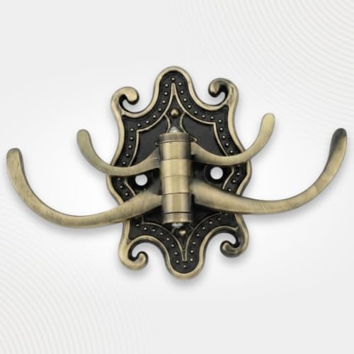 Image of Octopus Zinc Metal Wall Mounted Key Holder with Hooks for Home, Kitchen & Entryway, Durable Heavy Duty Decorative Key Rack Organizer for Keys, Vintage Style - Antique Finish