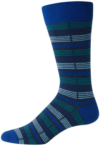 Cole Haan Men's Dress Socks - Argyle Crew Socks (6 Pack), Size 7-12, Blue Assorted #TOP5