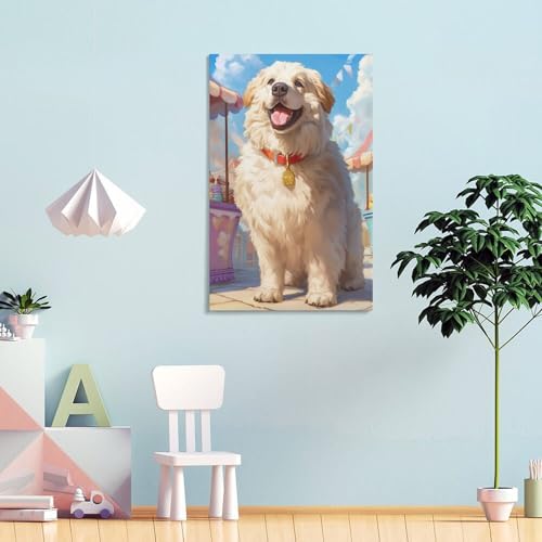Impression giclée sur toile de Saint-Bernard moderne 50 x 75 cm