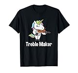 Violinist Shirt for Girls - Treble Maker Unicorn Violin Gift T-Shirt