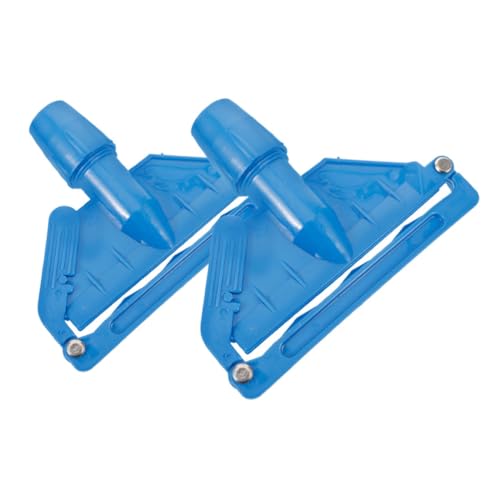KICHOUSE 2pcs Mop Head Clips Mop Replacement Head Clamps Detachable Mop Head Quick-Release Mop Head System for Commercial Home Cleaning