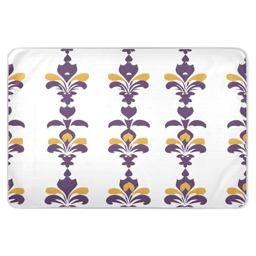 BOESI Graffiti Mardi Gras Logo Pattern Waterproof Pads for Bedwetting and Incontinence, Reusable Pads, Reusable Diaper Pads for Bed, Sofa, Travel