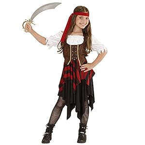 WIDMANN – Disfraz de pirata para niños, vestido, corsé, diadema, lema fiesta, carnaval