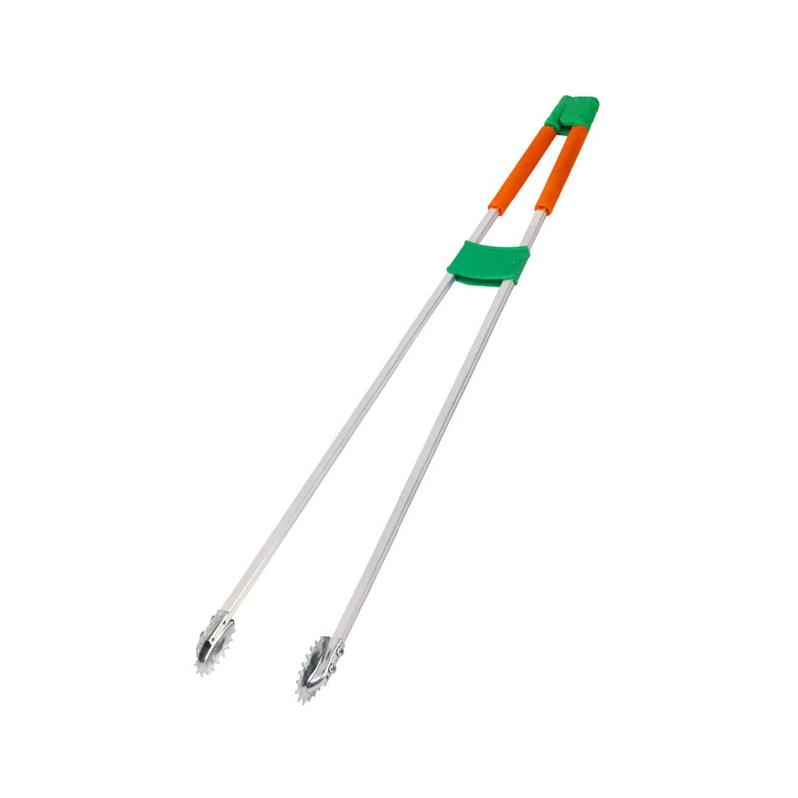Generic Pinzas para Recoger Basura, Herramienta de Alcance, Pinzas de Basura Resistentes, Recogedor de Basura para Césped, Naranja