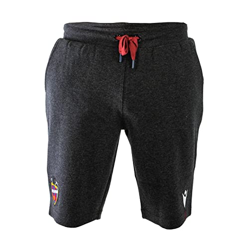 Levante UD | Bermuda de Paseo Oficial del Club | Junior | Temporada 2021-2022 | Algodón | Gris Oscuro | Talla M
