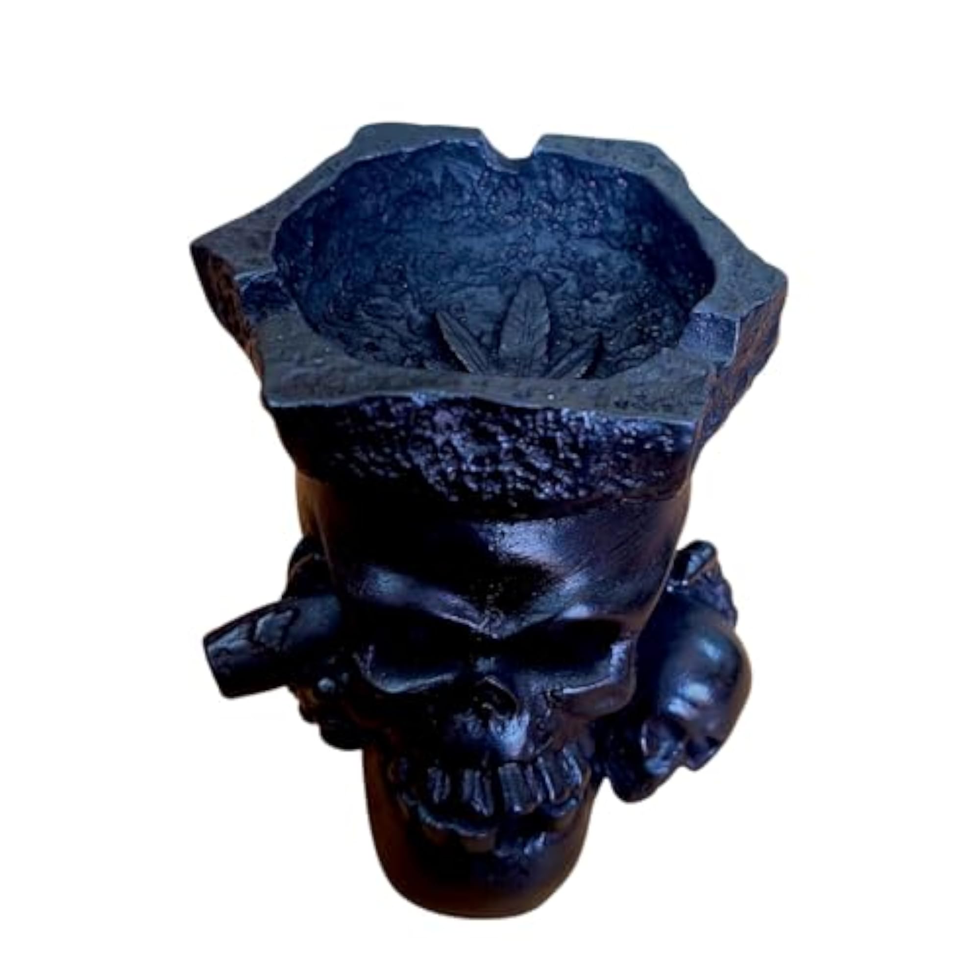 Resin Skull Cigarette Ashtray, Gothic Style