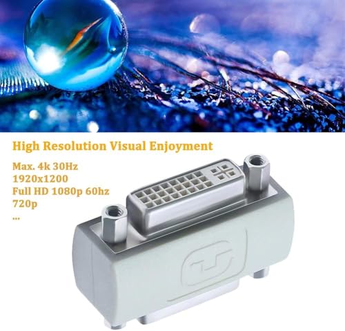 Image of ETZIN DVI Adapter Female to Female, DVi-I to DV-I Coupler to Extend Monitor Cable Compatible with PC Desktop Computer Monitor Projector EPL-1393CC