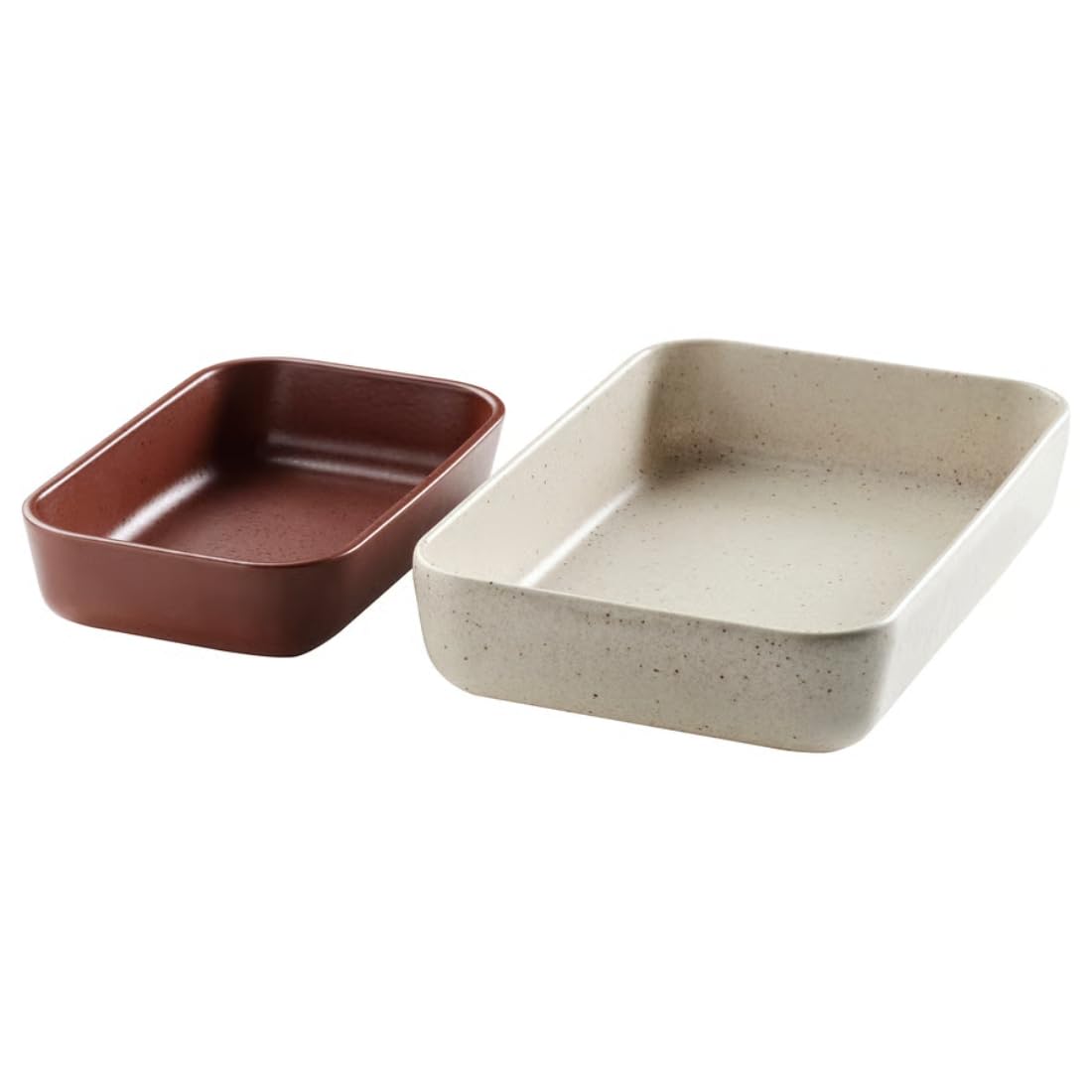Buy IKEA LYCKAD Oven Serving Dish Set, Light Beige, Red-Brown
