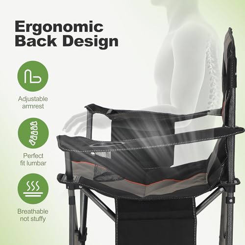 LET'S CAMP Folding Camping Chair LC-E01CC401-BK-N の商品画像 8