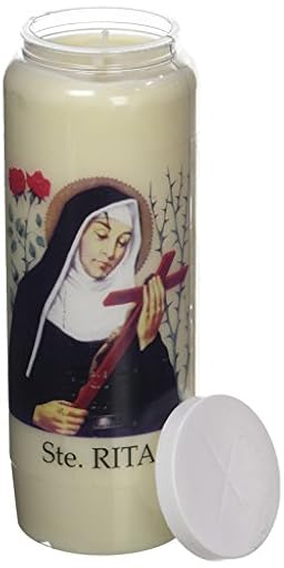 Hautekiet 8685934 Santa Rita Vela 9 Días, Blanco, 6.8 x 20 cm | Ya disponible en tu tienda friki favorita! En mundofriki.es!