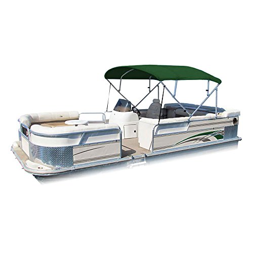 SUMMERSET Premium Bimini 4 Bow Pontoon Top Includes 1 Aluminum Frame & Hardware, 54 H (Hunter Green, 8 L x 54 H x 91 -96 W)