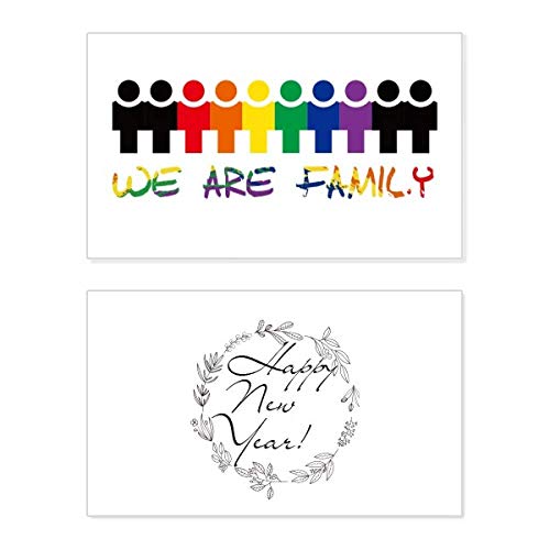 Carte commémorative LGBT We are Family pour célébrer l'amour universel