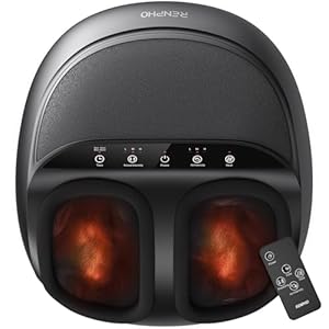 RENPHO Foot Massager with Heat Function, Shiatsu Foot Massage Machine, Air Compression, Deep Kneading, Electric Massager Gift for Women Men - Remote Control [2026 Upgraded]