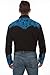 Scully Florsl Tooled Embroidered Snsp Front Shirt P634 Roy ***, Blue, Small
