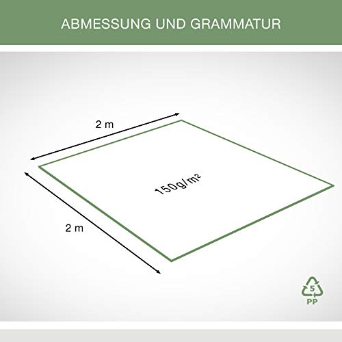Prolifiqs Zandbakvlies 150 g/m² I zandbak vlies & onkruiddoek voor de kinderen zandbak I ademend & scheurbestendig… - Image 5