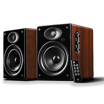 SWANS D1080-MKII and Bluetooth 2.0 Bookshelf Speakers with Remote Control from HiVi- HiFi with 20mm Dome Tweeters and 5.25-inch Midrange Drivers