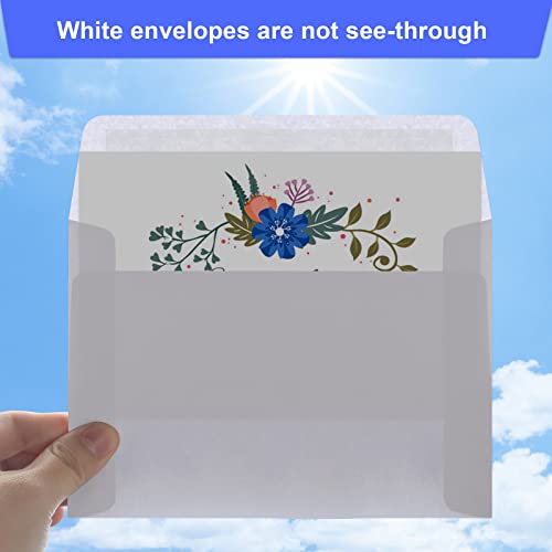 Image of Blank Cards and Envelopes 4x6, 30 Pack White Invitation Cardstock with 30 Pack Envelopes, Thank you Blank Greeting Cards, for All Occasions DIY, Print custom
