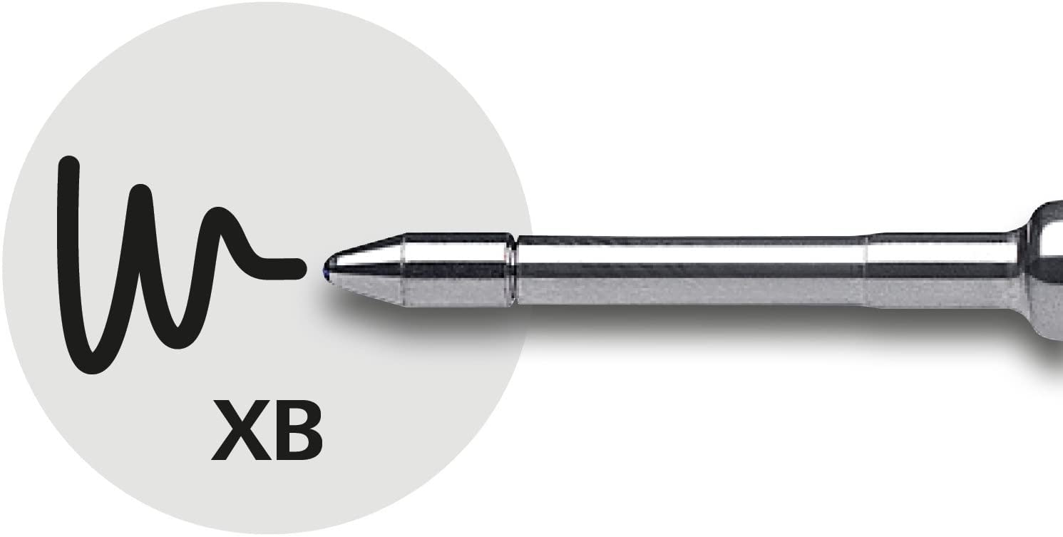 Schneider Slider 755 Ricariche Per Penna A Sfera - Confezione Da 5 - Tecnologia ViscoGlide - Punta XB Larga - Nero - 2